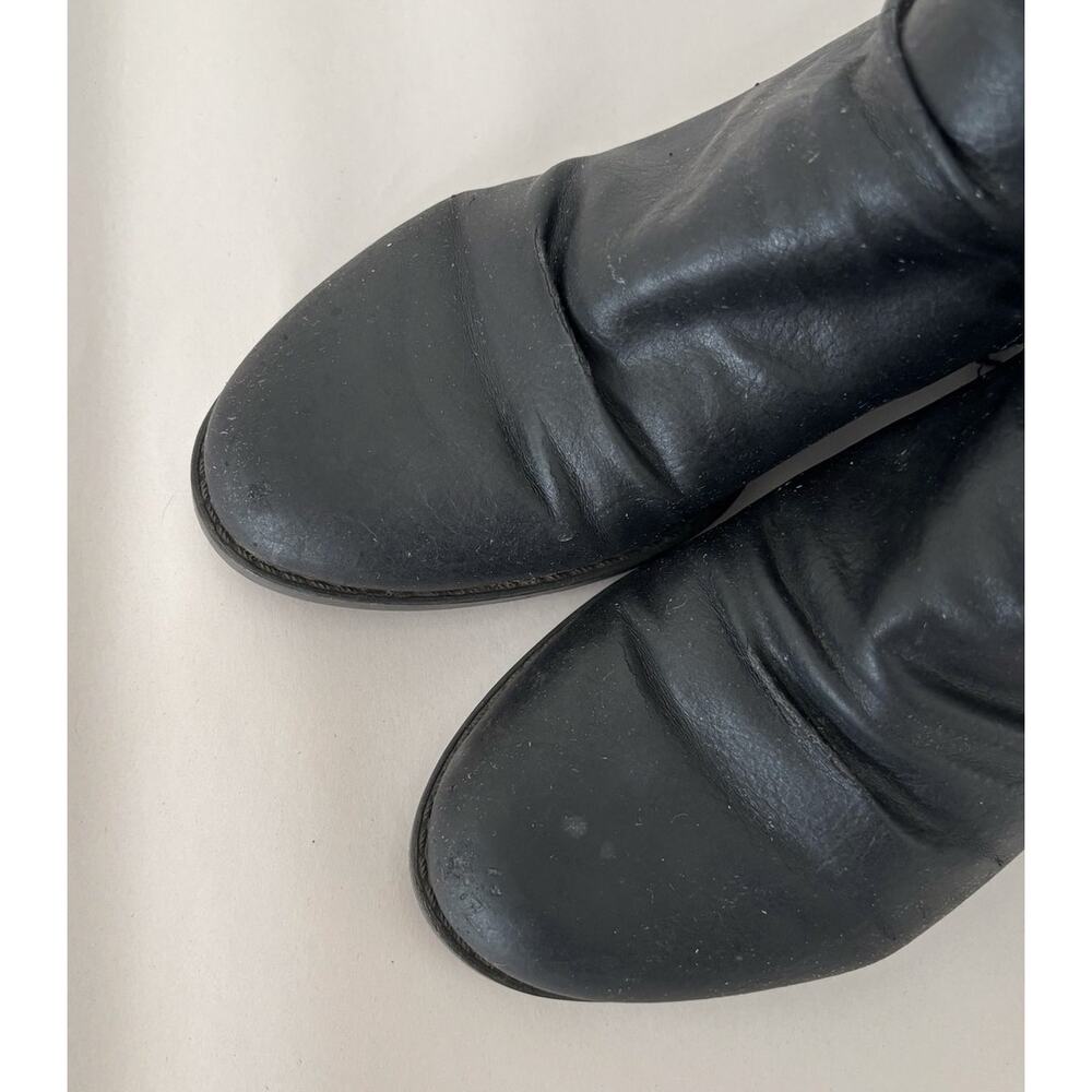 Black Baretraps Reliance Faux Leather Silver Buckle Booties 6.5 - Picture 5 of 7